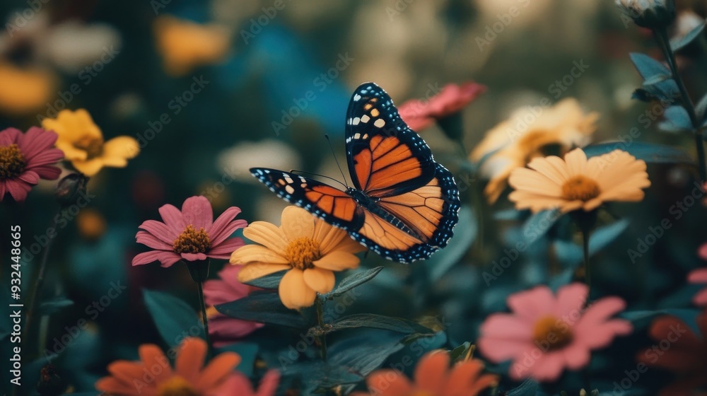 Butterfly Landing on a Flower Butterfly Landing on a Flower