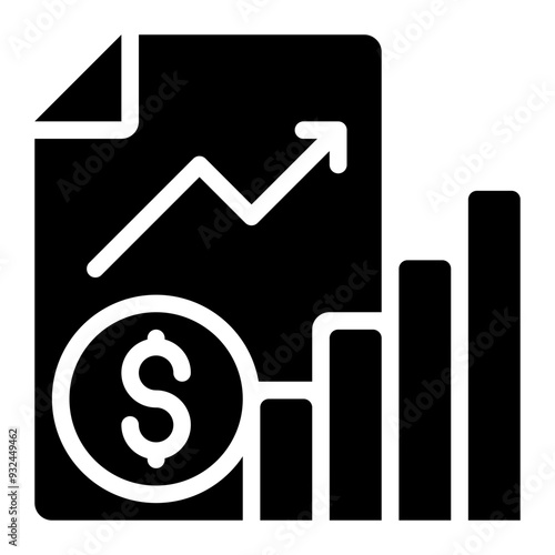 econometrics, mathematical economics, statistics, economics, economic data, economic report solid or glyph icon