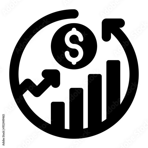 development economics, economic development, economic growth, economics, economy, finance solid or glyph icon