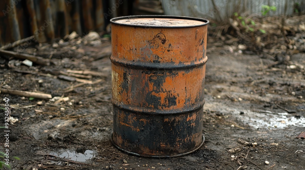 Naklejka premium Oil drum