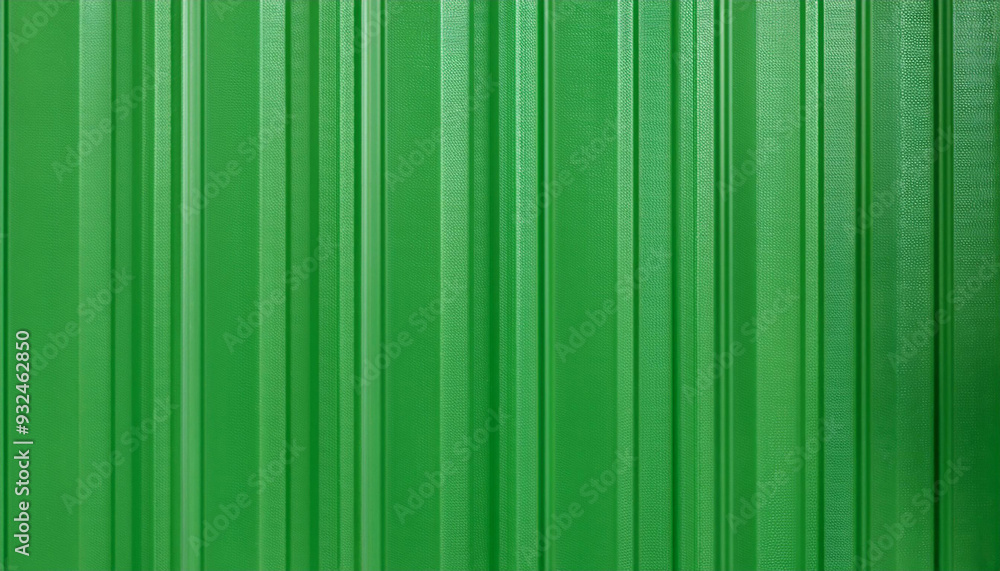 Fototapeta premium Texture of green tin for backgrounds. Light green paint on the door