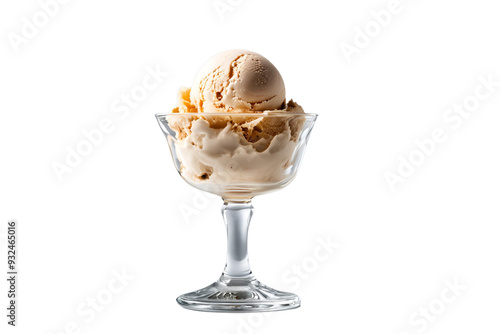 ice cream glass on transparent background 