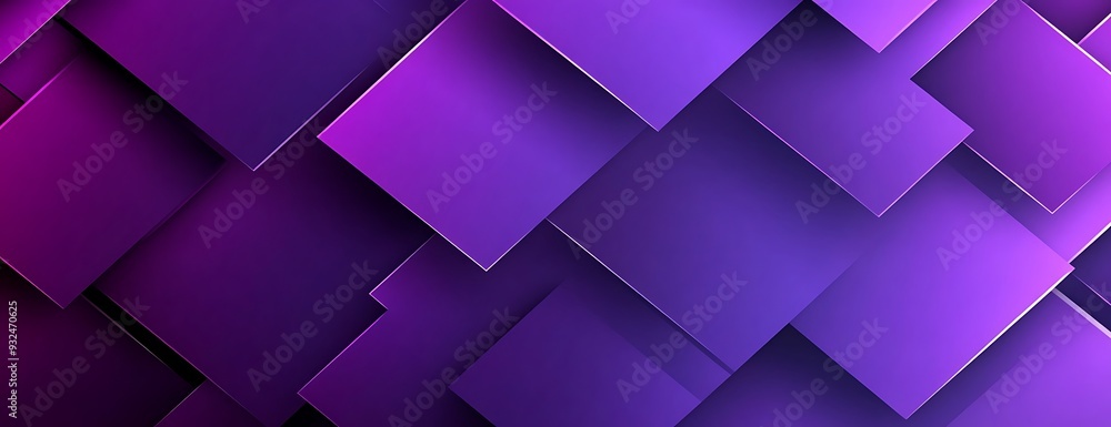 Obraz premium Abstract purple geometric background with squares.