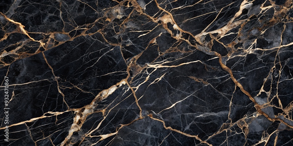 Abstract background of black marble with unique veining patterns, black, marble, abstract, background, stone, texture
