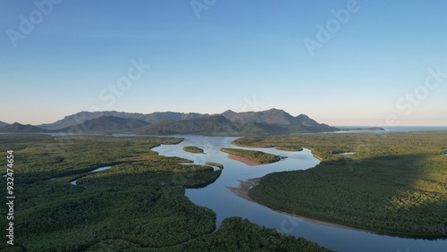 Aerial photo of Hinchinbrook Island Queensland Australia