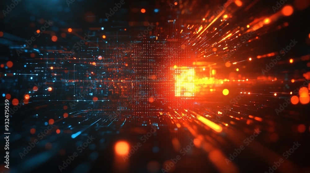 Fototapeta premium Abstract technology background for science and business presentations