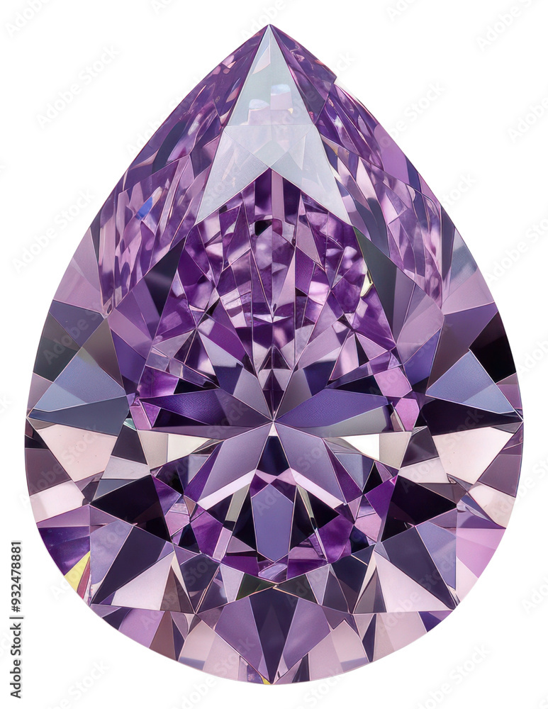 PNG Elegant purple pear-shaped gemstone PNG Elegant purple pear-shaped gemstone