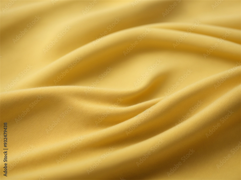 Bright Yellow Draped Fabric with Folds Bright Yellow Draped Fabric with Folds