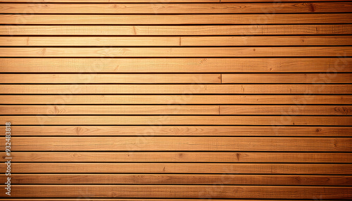 Wood slats, timber battens wall pattern surface texture isolated with white highlights, png photo