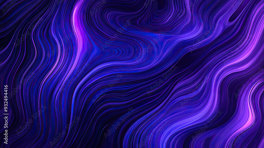 Fluid Organic Shapes with Purple and Blue Lines on a Black Background – Abstract Design for Modern Digital Art, Textures, and Creative Backgrounds Fluid Organic Shapes with Purple and Blue Lines on a Black Background – Abstract Design for Modern Digital Art, Textures, and Creative Backgrounds
