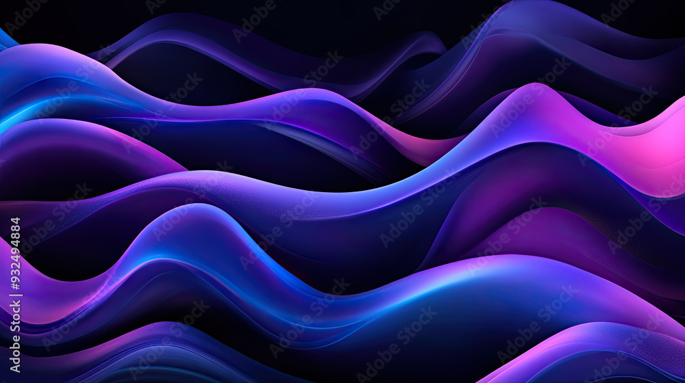 Fluid Organic Shapes with Purple and Blue Lines on a Black Background – Abstract Design for Modern Digital Art, Textures, and Creative Backgrounds Fluid Organic Shapes with Purple and Blue Lines on a Black Background – Abstract Design for Modern Digital Art, Textures, and Creative Backgrounds