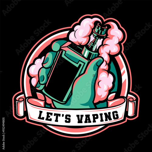 vape esport logo company template