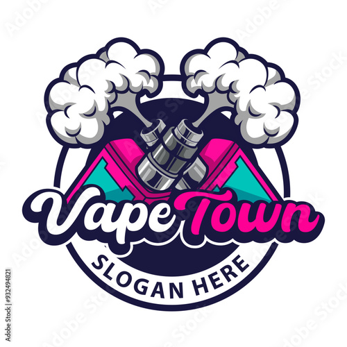 vape esport logo company template