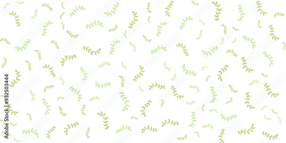 Seamless pattern of green leaves on a white background. Minimalist and botanical designs. Seamless pattern of green leaves on a white background. Minimalist and botanical designs.