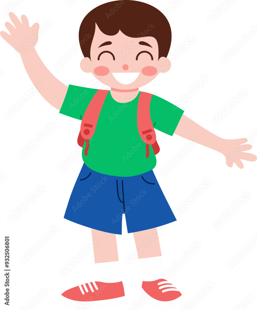 Back to School Cute Kids Illustration Character Back to School Cute Kids Illustration Character