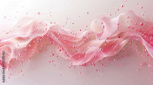 abstract pink wave on a white background