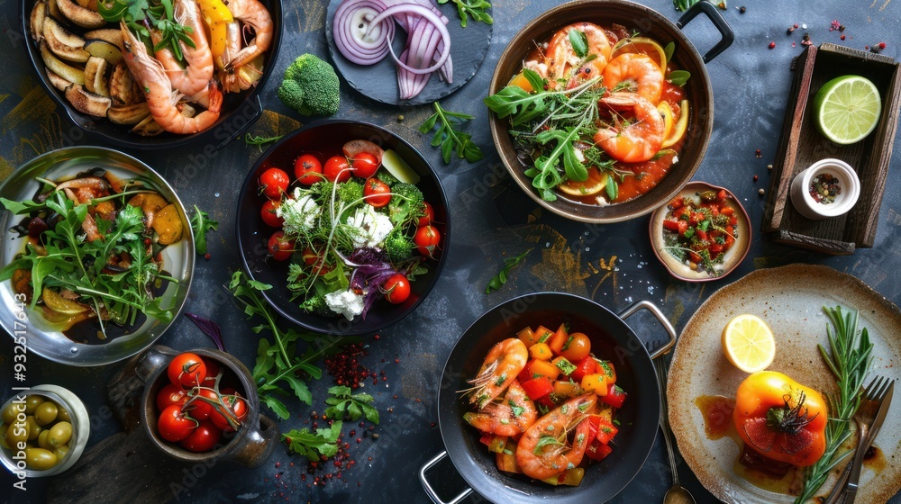 Seafood Feast: An Assortment of Delicious Dishes Seafood Feast: An Assortment of Delicious Dishes