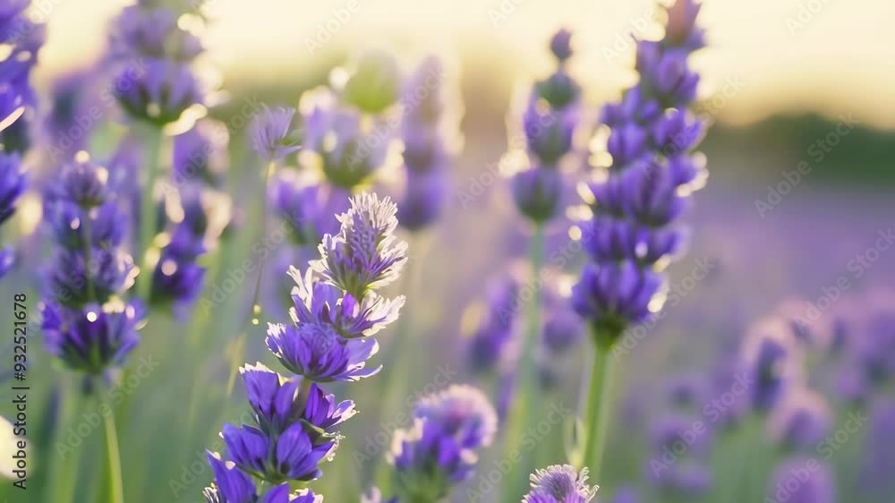 Lavender field at sunset Lavender field at sunset
