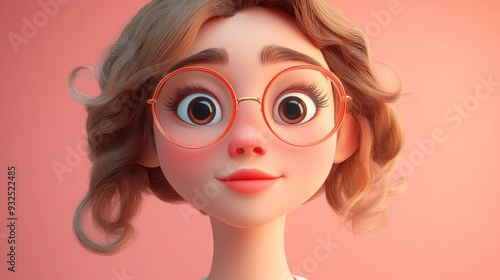 3D Cartoon Character with Flawless Skin