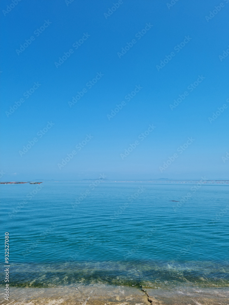 Obraz premium It is a calm sea landscape.