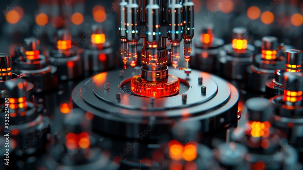 Diagram of a spectrometer analyzing atomic spectra Stock Illustration ...