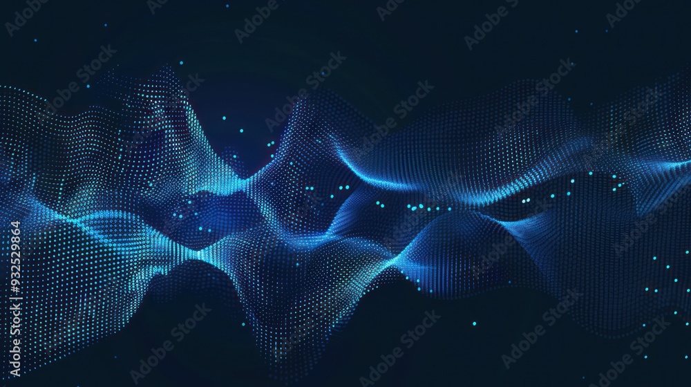 Abstract Blue Wave Pattern Abstract Blue Wave Pattern
