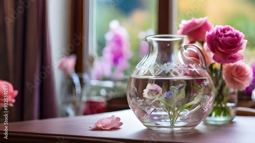 pink flowers in vase