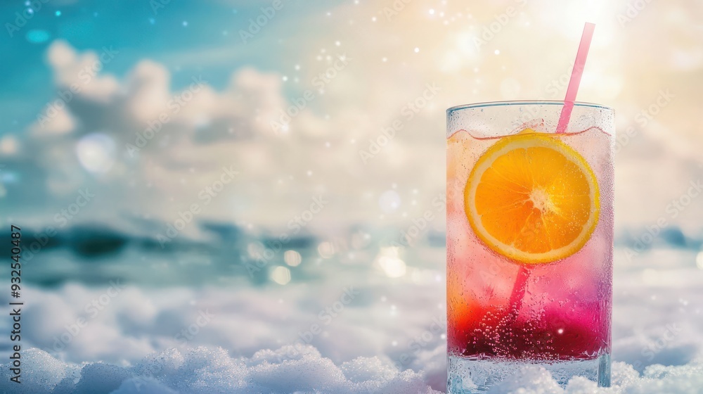 Refreshing Summer Drink on the Beach Refreshing Summer Drink on the Beach