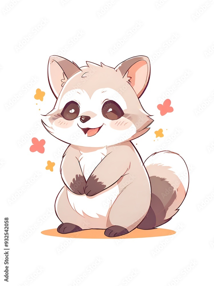 Cute Raccoon Cartoon Cute Raccoon Cartoon