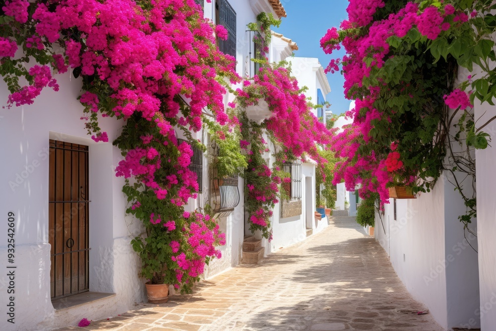 Fototapeta premium narrow street in european city