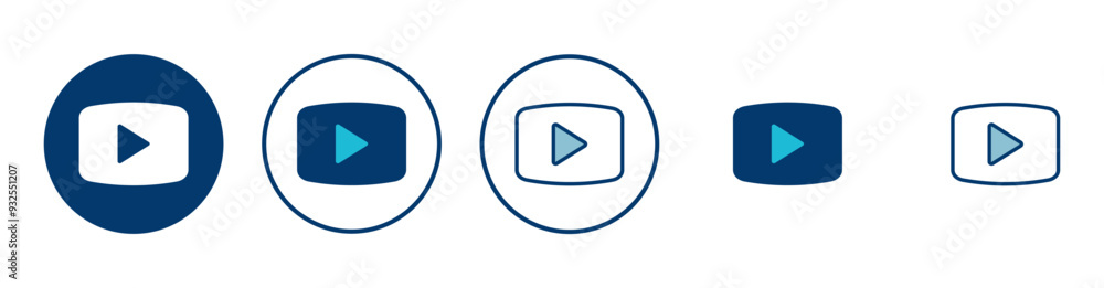 play Icon vector isolated on white background. Play button vector icon. Video icon vector play Icon vector isolated on white background. Play button vector icon. Video icon vector