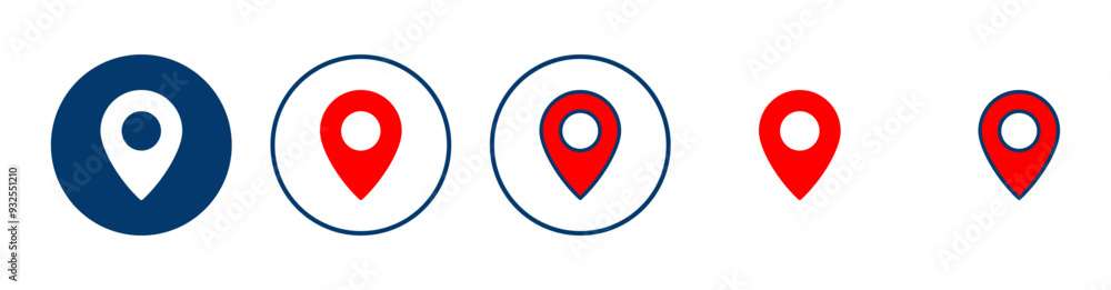 Pin icon vector isolated on white background. Location icon. Map pointer icon. Point. Locator. Address Pin icon vector isolated on white background. Location icon. Map pointer icon. Point. Locator. Address