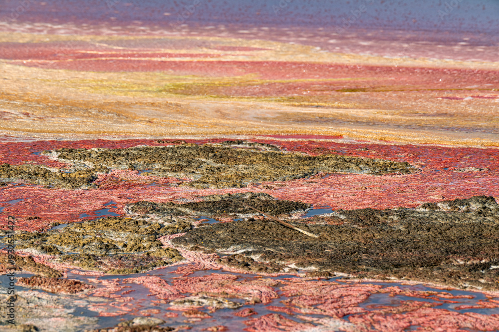 Salt flats in Pampatar, Margarita Island. Venezuela