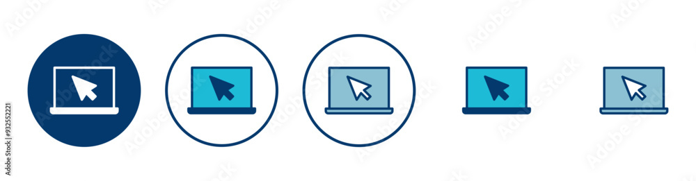 Laptop icon vector isolated on white background. Laptop vector icon Laptop icon vector isolated on white background. Laptop vector icon