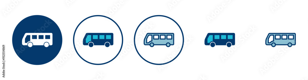Bus Icon vector isolated on white background. Black bus vector icon Bus Icon vector isolated on white background. Black bus vector icon
