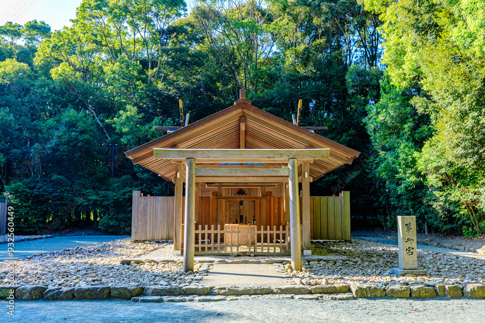 夏の宗像大社 辺津宮 第二宮 福岡県宗像市 Munakata Taisha Shrine in summer. Second Shrine. Fukuoka Pref, Munakata City. 夏の宗像大社 辺津宮 第二宮 福岡県宗像市 Munakata Taisha Shrine in summer. Second Shrine. Fukuoka Pref, Munakata City.