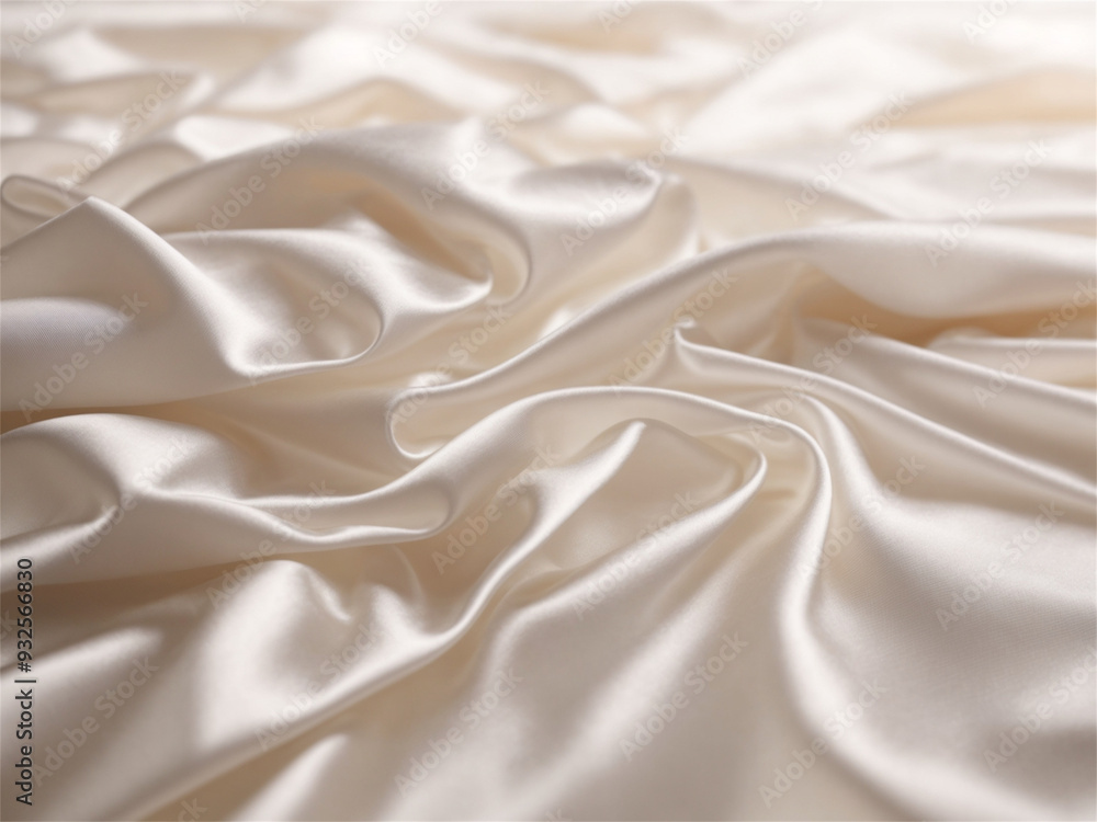 Obraz premium white silk fabric