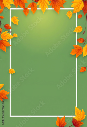 Set of Autumn backgrounds with leaves for shopping sale or promo poster and frame leaflet or web banner