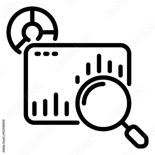 data icon, line icon style