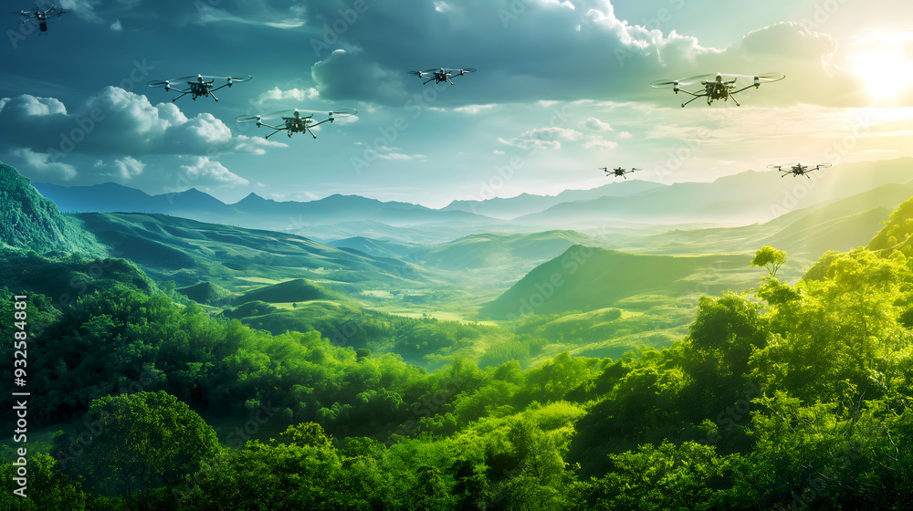 Lush Greenery and Flying Drones
Lush Greenery and Flying Drones