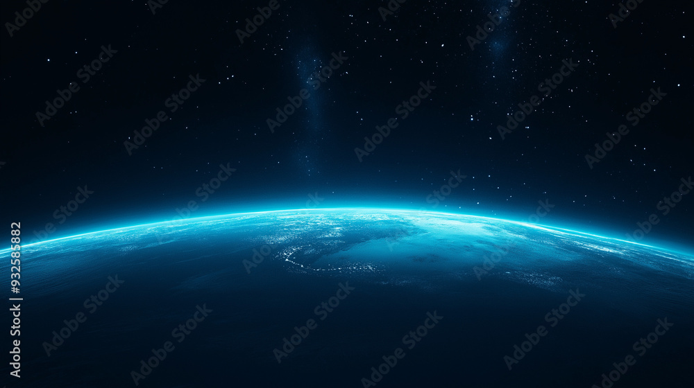 Stunning View of the Earth from Space, a Glimpse of Our Blue Planet Amidst the Vastness of the Universe, Space Exploration and Planetary Beauty Stunning View of the Earth from Space, a Glimpse of Our Blue Planet Amidst the Vastness of the Universe, Space Exploration and Planetary Beauty