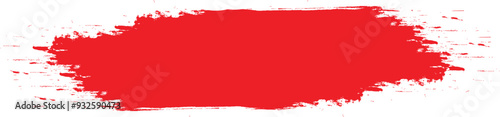 Red grunge line, grunge brush strokes, ink paint, hand drawn brush strokes, grunge background, vector texture isolated on white background.