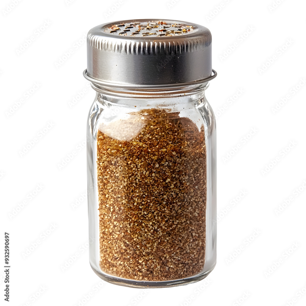 Close-up of Poultry Seasoning Shaker on White Backdrop for Culinary and Cooking Imagery Close-up of Poultry Seasoning Shaker on White Backdrop for Culinary and Cooking Imagery