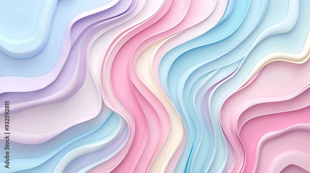 Abstract background with waves in pastel color. Wallpaper for desktop, slide presentation, and poster. Abstract background with waves in pastel color. Wallpaper for desktop, slide presentation, and poster.