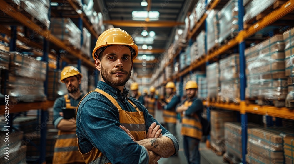 full team of warehouse employees standing in warehouse team of workers managers female director in modern industrial factory heavy industry manufactrury full team of warehouse employees standing in warehouse team of workers managers female director in modern industrial factory heavy industry manufactrury