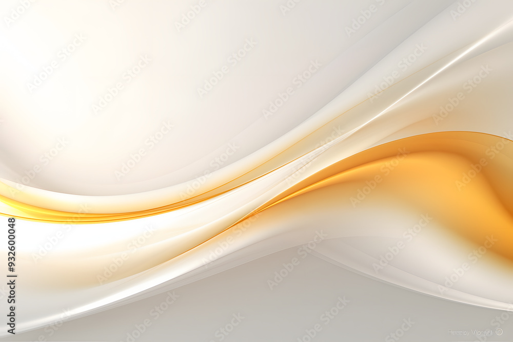 free photos elegant golden yellow lines curves on white background.generative AI free photos elegant golden yellow lines curves on white background.generative AI