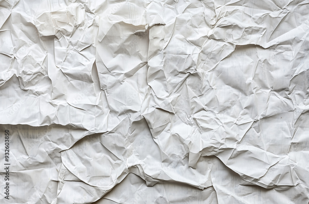 Crumpled white paper, texture, wallpaper Crumpled white paper, texture, wallpaper