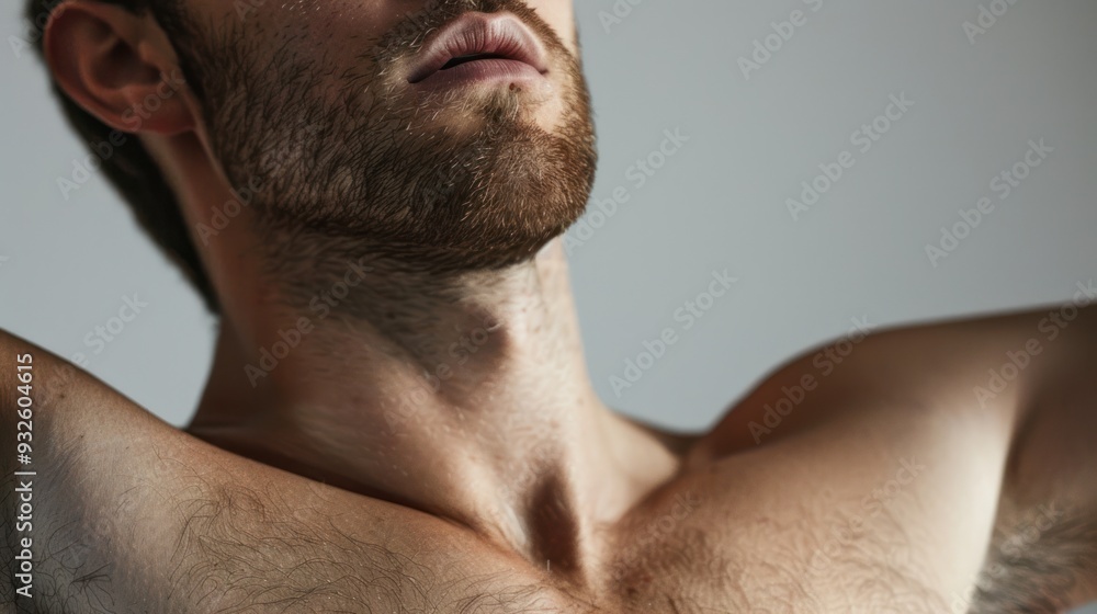 Obraz premium Close-up Portrait of a Man with a Beard