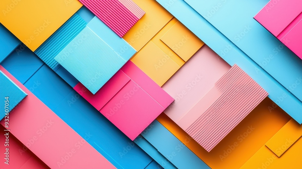 Abstract Geometric Shapes Colorful Pattern Background Modern Design Trendy Colors Abstract Geometric Shapes Colorful Pattern Background Modern Design Trendy Colors