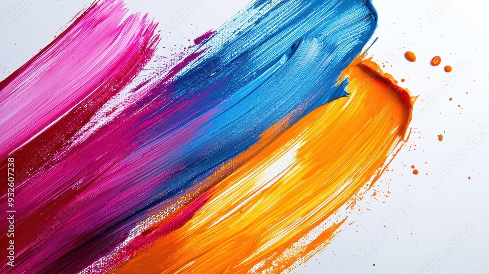 Abstract Colorful Paint Swirls and Splatter Background Abstract Colorful Paint Swirls and Splatter Background